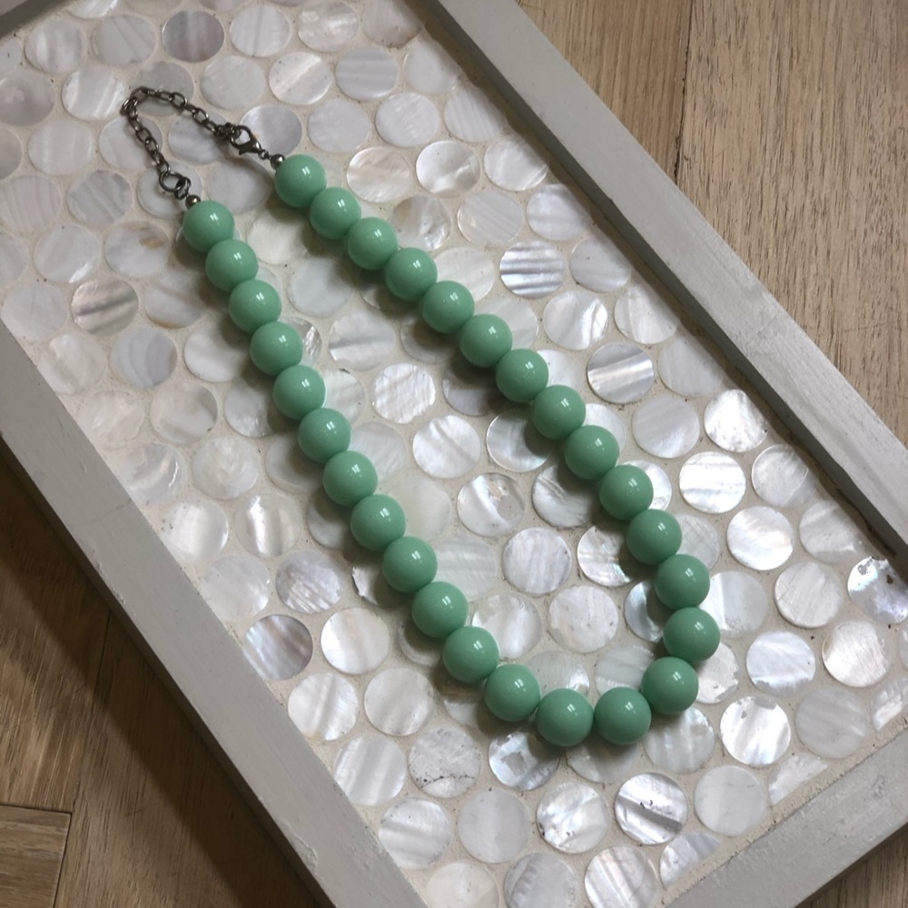 Mint beaded necklace